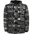 Jaqueta com Capuz Quiksilver Puff Word Block Full Print - Masculina PRETO