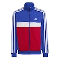 Agasalho adidas Essentials 3-Stripes Tiberio - Infantil AZUL/VERMELHO