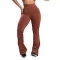 Calça Bailarina MVB Modas Flare Pantalona Suplex - Feminina MARROM