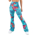 Calça Bailarina MVB Modas Flare Pantalona Suplex - Feminina AZUL/VERDE