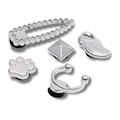 Jibbitz Crocs Silver Sport Elevado - 5 unidades BRANCO