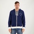 Jaqueta com Capuz do Cruzeiro Portlet Futfanatics - Masculina AZUL ESCURO