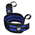 Munhequeira Elástica NC Extreme Wrist Wrap Cross Training LPO PRETO/AZUL