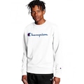 Blusão de Moletom sem Capuz Champion Logo Script Ink - Masculino OFF WHITE