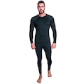 Conjunto Segunda Pele Térmico MVB Modas Proteção Uv 50+ - Masculino PRETO