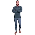 Conjunto Segunda Pele Térmico MVB Modas Proteção Uv 50+ - Masculino CINZA