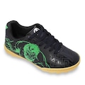 Chuteira Society Dray Marvel Hulk - Infantil PRETO/VERDE