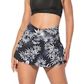 Short Saia Tapa Bumbum MVB Modas Estampado - Feminino AZUL/PRETO