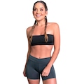 Shorts MVB Modas Cintura Alta Curto - Feminino CINZA