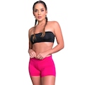 Shorts MVB Modas Cintura Alta Curto - Feminino ROSA