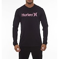 Camiseta Manga Longa Hurley O&O Solid - Masculina PRETO