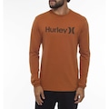 Camiseta Manga Longa Hurley O&O Solid - Masculina MARROM