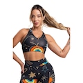 Top Fitness MVB Modas Suplex Nadador - Feminino AMARELO/PRETO