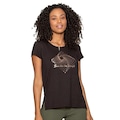 Camiseta Run More Alongada - Feminina PRETO/OURO