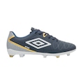 Chuteira de Campo Umbro Attak Eternal - Adulto AZUL/BRANCO