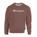 Blusão de Moletom Champion Felpado Gola Logo Script Ink Leather - Masculino MARROM