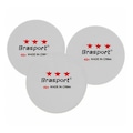 Bola de Ping Pong Gold Sports Brasport 3 Estrelas - 3 unidades BRANCO