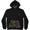 Blusão de Moletom Billabong Canguru Sundays Floral - Masculino PRETO