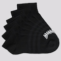 Kit Meias Cano Baixo adidas I - 6 Pares - Adulto PRETO/BRANCO