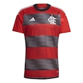 Camiseta do Flamengo adidas I 23/24 Torcedor - Masculina VERMELHO/PRETO