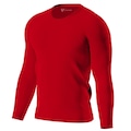 Camisa Térmica Segunda Pele Performance Moda Manga Longa Proteção UV 50+ - Masculina VERMELHO