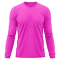 Camiseta Manga Longa Adriben Dry Fit Proteção Solar UV 50/ Treino Academia - Masculina ROSA