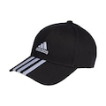 Boné Aba Curva adidas Baseball Sarja Algodão 3-Stripes - Strapback - Adulto PRETO