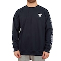 Blusão de Moletom Fallen Logo Relevo - Masculino PRETO