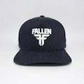 BONÉ ABA RETA FALLEN SARJA BORDADO - SNAPBACK - ADULTO PRETO