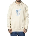 Blusão de Moletom com Capuz RVCA Canguru Flower Friend - Masculino CAQUI