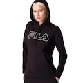 Blusão de Moletom com Capuz Fila - Feminino PRETO