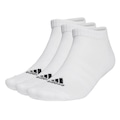 Kit de Meias adidas Cano Baixo com 6 Pares - Adulto BRANCO/PRETO