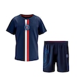 Kit Psg Torcedor Braziline: Camisa Clove + Short - Infantil AZUL