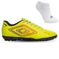 Chuteira Society Umbro Arcade + Meias - Adulto VERDE