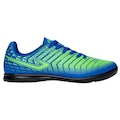 Chuteira Futsal Topper Slick 3 - Adulto AZUL/VERDE