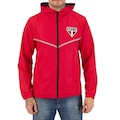 Jaqueta do São Paulo com Capuz Braziline Avatar - Masculino VERMELHO