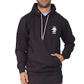 Blusão de Moletom com Capuz Rip Curl Canguru The Search Oversize Masculino Preto PRETO