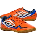 Chuteira Futsal Umbro Prisma + - Adulto LARANJA/AZUL