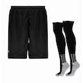 Opção de cor PRETO de Kit de Futebol Penalty: Calção + Par Meião - Masculino