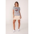 Camiseta Onbongo Estampada - Feminina CINZA ESCURO
