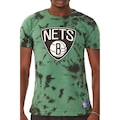 Camiseta NBA Especial Tie Dye Brooklyn Nets - Masculina VERDE
