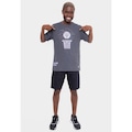 Camiseta NBA Basket Hoop Chicago Bulls - Masculina CINZA