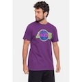Camiseta Nba Neon Colors Los Angeles Lakers Escuro - Masculina ROXO