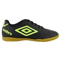 Chuteira Futsal Infantil Umbro Class 2.2 PRETO/VERDE CLA