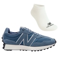 Tênis New Balance 327 V1 + Meia - Masculino AZUL/BRANCO