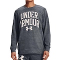 Blusão de Moletom Under Armour Rival Terrier Crew - Masculino CINZA