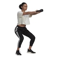 Calça adidas W Kt 3S Tap Pt - Feminina PRETO/BRANCO