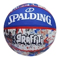 Bola de Basquete Spalding Graffiti AZUL/BRANCO