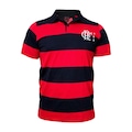 Camisa Polo do Flamengo Control Braziline - Masculina VERMELHO/PRETO