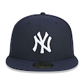 Boné Aba Reta New Era New York Yankees 5950 Game Cap - Fechado - Adulto AZUL ESCURO